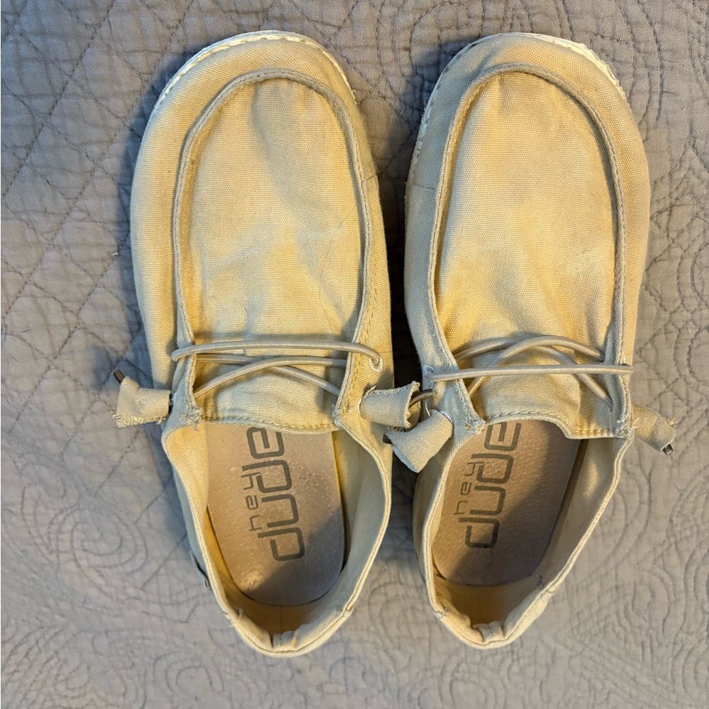 Hey Dude Light Tan Loafers